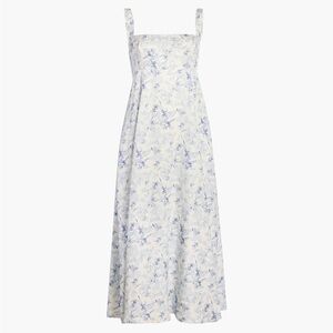 Hill House Blue and White Floral Maxi Dress